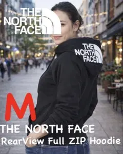 新品ノースフェイス リアビューフルジップフーディー M ブラックNTW12442