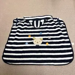 ファミリア　ストライプフード付きケープ　抱っこ紐カバー