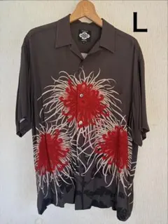 L Gakkin Budspool 日章菊 シャツ Black 美品のサムネイル
