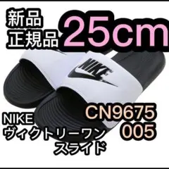 25cm NIKE ヴィクトリーワンスライド ホワイト 新品 CN9675