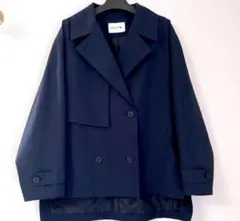 美品✨️LACOSTE ショートトレンチコート ネイビー S