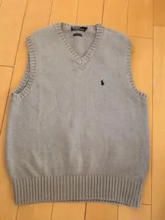 Polo By Ralph Lauren ベスト グレー L コットン