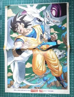 ９０年代　※切り抜き※　週刊少年ジャンプ　DB　悟空vsフリーザ　付属ポスターのサムネイル