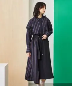 UNITED TOKYOボレロコンビシャツワンピース黒1Mブラック UNITED TOKYO（ユナイテッドトウキョウ）の「ボレロコンビシャツ