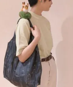 新品未使用　キツネリス　肩のせエコバッグのサムネイル
