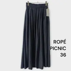 タグ付き／ROPE’ PICNIC スカーチョ 36 チャコール ウエストゴム