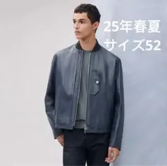 最終値下げ　エルメス　レザー　ジャケット　新品未使用　52サイズのサムネイル
