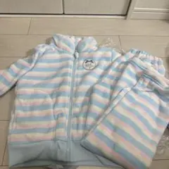 【140】Material Blue bie パジャマセット 水色とピンク