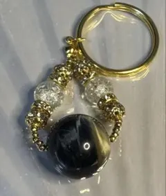 天然石 リングキーホルダー