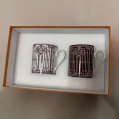 エルメスモザイク24カップ＆ソーサHERMES 新品未使用 箱リボン 