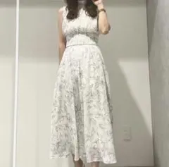 MERCURYDUO★ノースリーブワンピース★フレアロング★花柄★美品