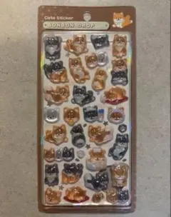 新作和柄　ボンボンドロップシール　柴犬