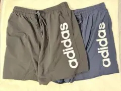 adidas ショートパンツ　2XL 92cm ブラック、ネイビー　セット