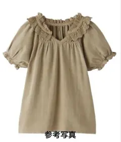 Zara リブニットワンピース　ギンガムチェック　110サイズ　茶ブラウン系