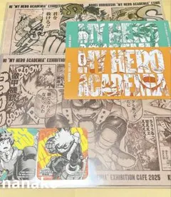 ヒロアカ原画展　カフェ　ランチョンマット　コースター　ポストカード　爆豪　デク