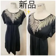 新品 BCBG MAXAZRIA シルク ワンピース ドレス ブラック