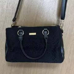ブラックショルダーバッグ(ノーブランド)