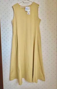 UNIQLO／ユニクロ／ウルトラストレッチ／エアリズム／ワンピース／イエロー