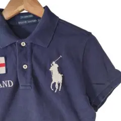 4-11 y2k ラルフローレン　ビックポニー　ポロシャツ イングランド L