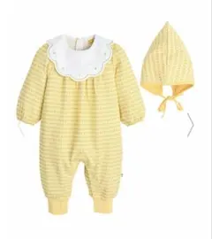 n*o様 【美品】moimoln モイモルン　ロンパース　黄色　襟付き　70-8