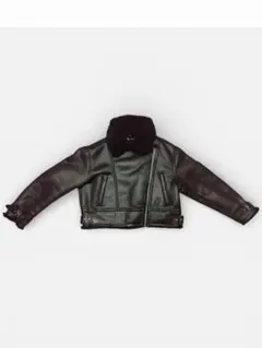 ブラックレザージャケット ショート丈