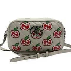 GUCCI グッチ GGマーモント アップルプリント スモール ショルダーバッグ