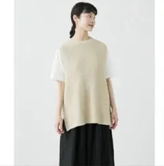 かぐれ ベスト ジレ リネンコットンワイドベスト レディース - メルカリ