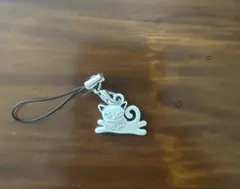 猫ちゃん ストラップ ホワイト