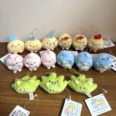 すみっコぐらし ばんざいゴムひも付きマスコット　15点セット