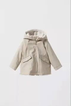 ZARA フード付きジャケット 12-18 Months ベージュ