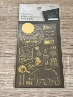 MIDORI FOIL TRANSFER STICKER アウトドア柄