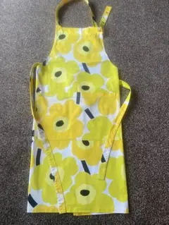 【美品】Marimekko Unikko エプロン イエローのサムネイル
