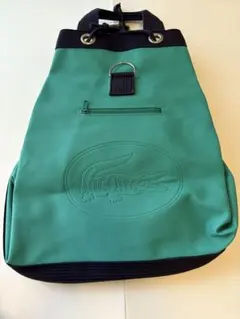 LACOSTE 巾着型 ショルダーバッグ グリーンのサムネイル