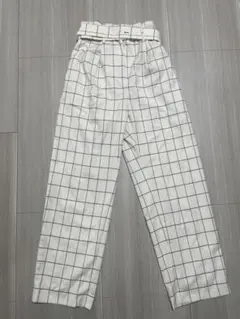 ELENDEEK チェック柄 ハイウエストパンツ 02のサムネイル