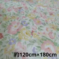 花柄　ハギレ　合成生地　大きめ　 フローラル　小花模様