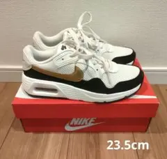 【新品】Nike エアマックス ホワイト/ブラック/ゴールド 23.5cm