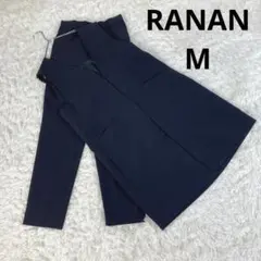 RANAN　ラナン　ロングジレセットアップ　M　ネイビー　パンツセットアップ