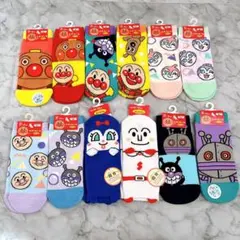新品未使用⭐️アンパンマンキャラクターソックス12足セット 23〜25cm