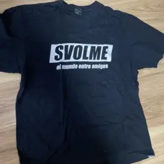 SVOLME 黒 Tシャツ ロゴプリント