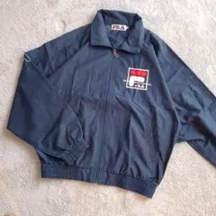 FILA ヴィンテージジャケット ネイビーL