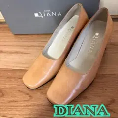 DIANA ベージュ レザー ハイヒール パンプス 21.5cm 美品