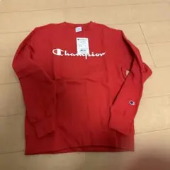 Champion レッド スウェット Lサイズ