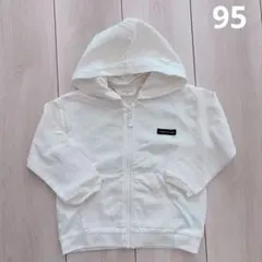 アカチャンホンポ　綿100% パーカー　アウター　羽織物　アイボリー　95