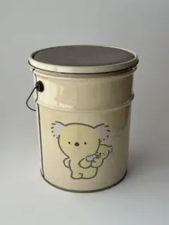 昭和レトロ コアラデザイン 金属製 収納缶 スツール 椅子 クッション 昭和レトロ コアラデザイン 金属製 収納缶 スツール 椅子 クッション