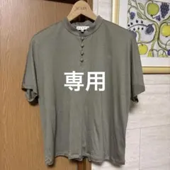 SCAPA 半袖カットソー　カーキ サイズ40のサムネイル
