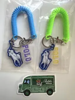 非売品　ポロ ラルフローレン　アクリルキーホルダー 2個、カフェシールセット