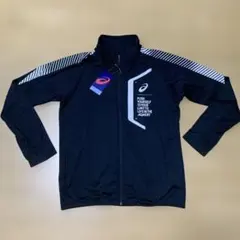 新品 アシックス LIMO 裏起毛 ストレッチニットジャケット M ブラック