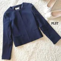プラステ ノーカラージャケット S 小さめサイズ ポリエステル PLST