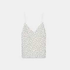 本日限定 新品 ZARA ドット柄 キャミソール Mのサムネイル