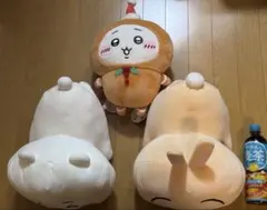 新品　ちいかわ　もっちるねそべりBIGぬいぐるみ　うさぎ　ジンジャーマン　非売品